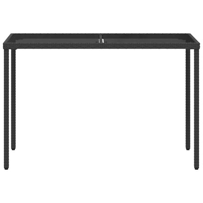 vidaXL 5-tlg. Garten-Essgruppe mit Kissen Schwarz Poly Rattan