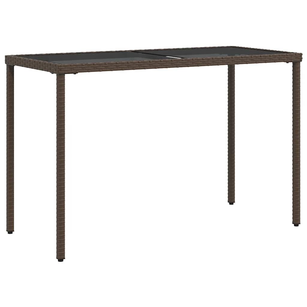 vidaXL 5-tlg. Garten-Essgruppe mit Kissen Braun Poly Rattan