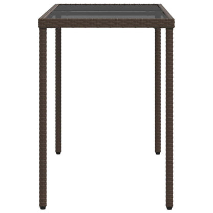 vidaXL 5-tlg. Garten-Essgruppe mit Kissen Braun Poly Rattan