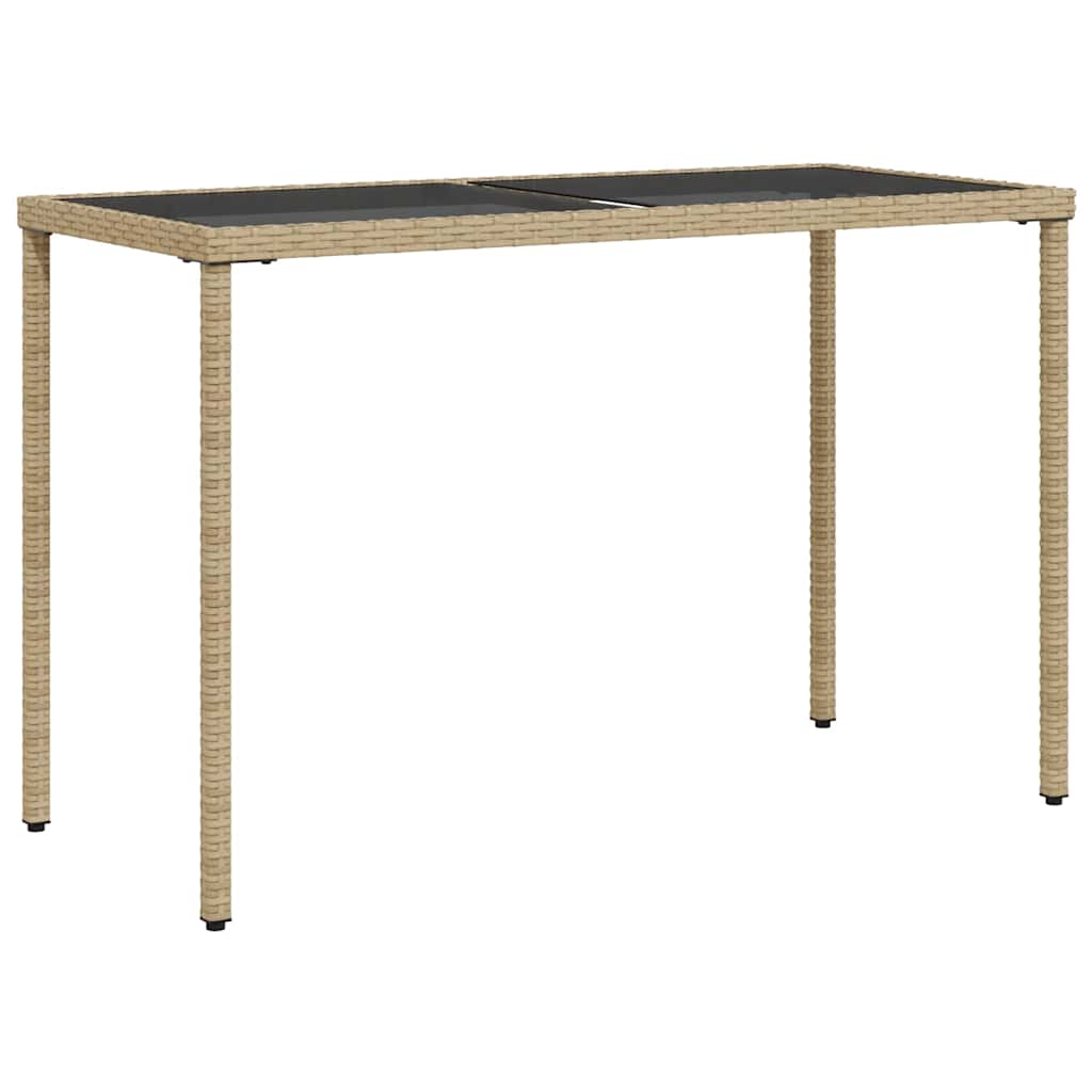 vidaXL 5-tlg. Garten-Essgruppe mit Kissen Beige Poly Rattan