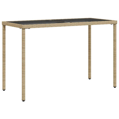 vidaXL 5-tlg. Garten-Essgruppe mit Kissen Beige Poly Rattan