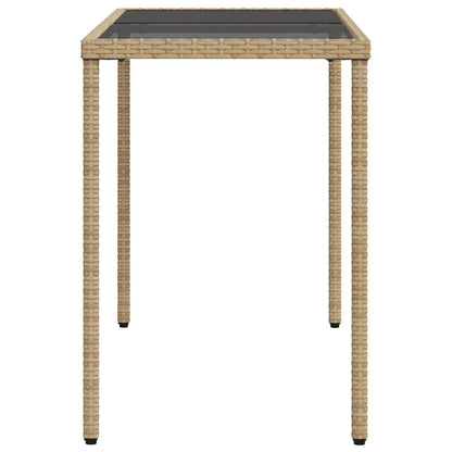 vidaXL 5-tlg. Garten-Essgruppe mit Kissen Beige Poly Rattan