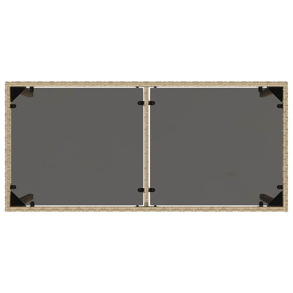 vidaXL 5-tlg. Garten-Essgruppe mit Kissen Beige Poly Rattan
