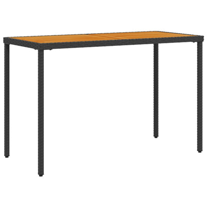 vidaXL 5-tlg. Garten-Essgruppe mit Kissen Schwarz Poly Rattan