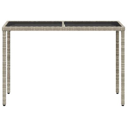 vidaXL 5-tlg. Garten-Essgruppe mit Kissen Hellgrau Poly Rattan