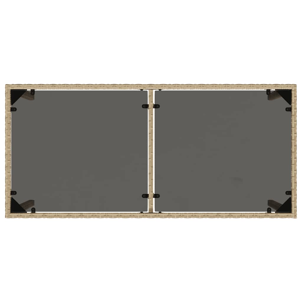vidaXL Salon de jardin 5 pcs avec coussins mélange beige résine tressée