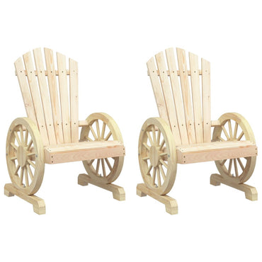 vidaXL Chaises de jardin Adirondack 2 pcs Bois de sapin massif