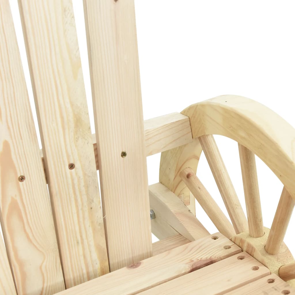 vidaXL Chaises de jardin Adirondack 2 pcs Bois de sapin massif
