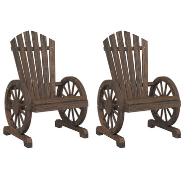 vidaXL Chaises de jardin Adirondack 2 pcs Bois de sapin massif