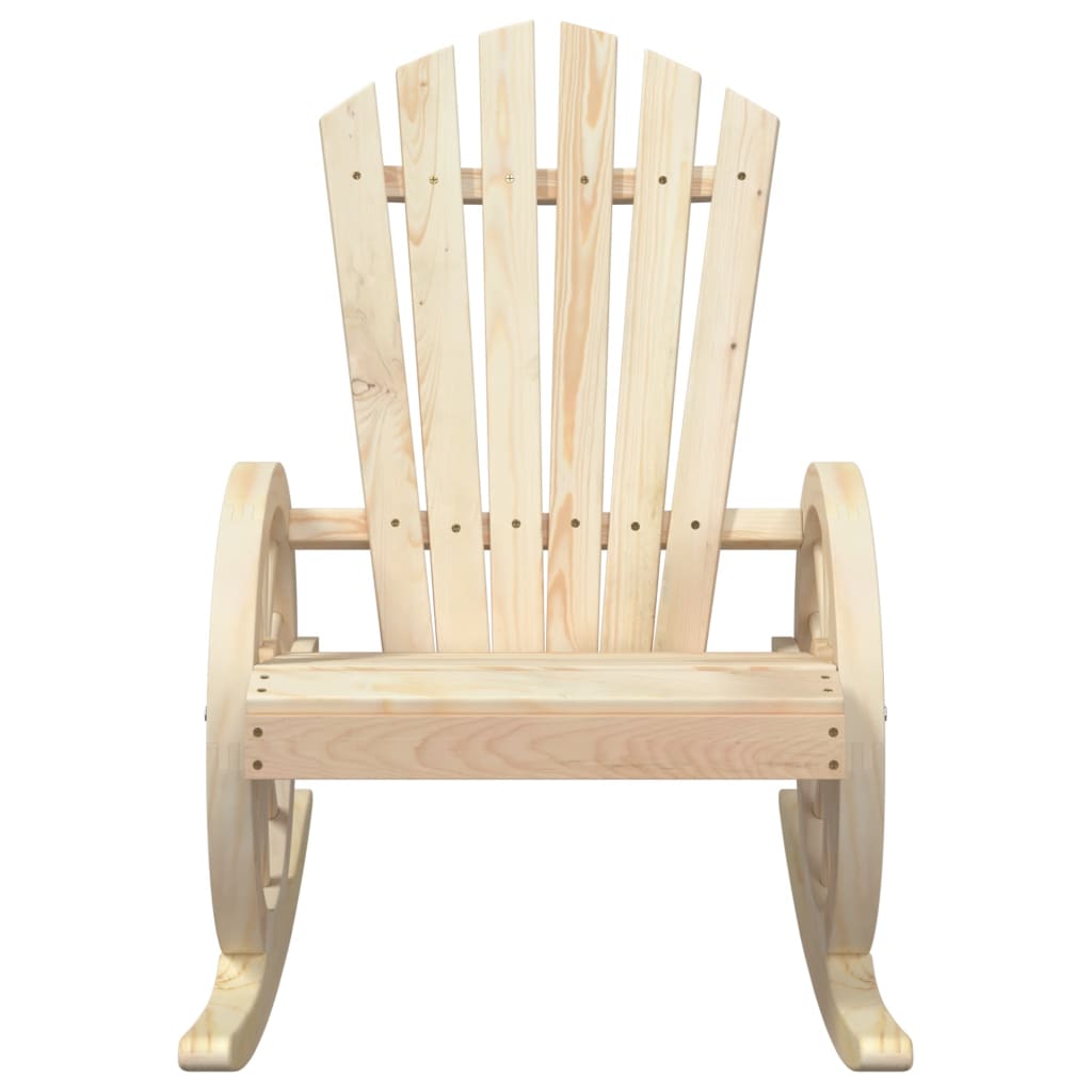 vidaXL Fauteuil à bascule Adirondack en bois de sapin massif