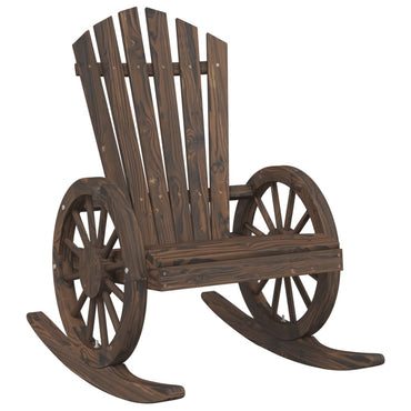 vidaXL Fauteuil à bascule Adirondack en bois de sapin massif