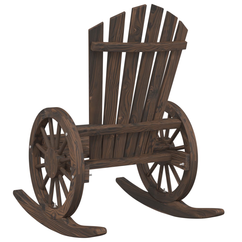 vidaXL Adirondack-Schaukelstuhl Massivholz Tanne