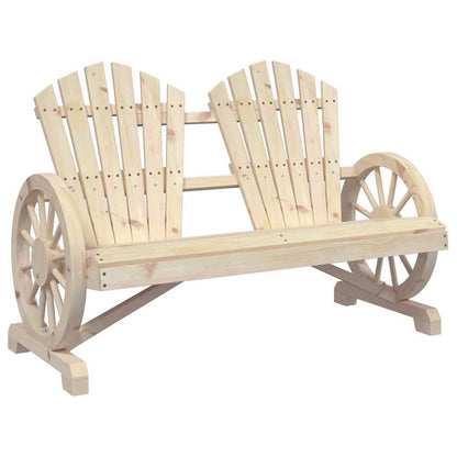 vidaXL Adirondack-Gartenstuhl 2-Sitzer Massivholz Tanne