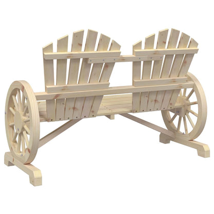 vidaXL Adirondack-Gartenstuhl 2-Sitzer Massivholz Tanne