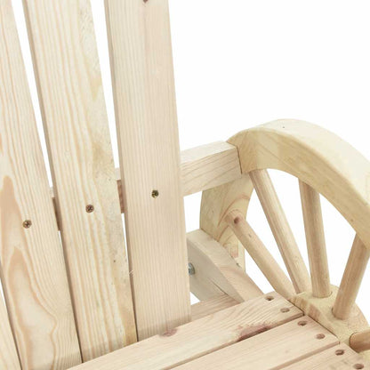 vidaXL Adirondack-Gartenstuhl 2-Sitzer Massivholz Tanne