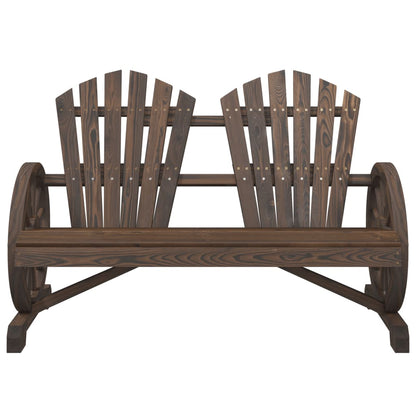 vidaXL Adirondack-Gartenstuhl 2-Sitzer Massivholz Tanne