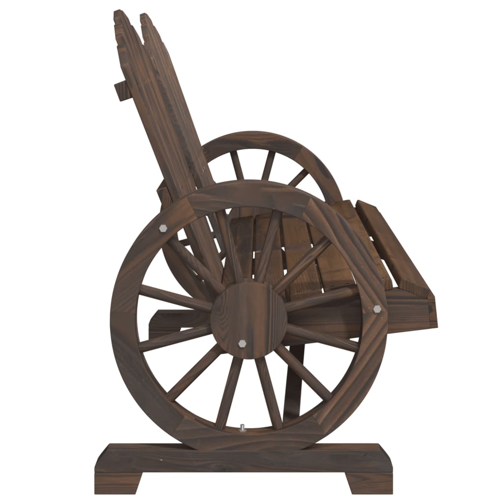 vidaXL Adirondack-Gartenstuhl 2-Sitzer Massivholz Tanne