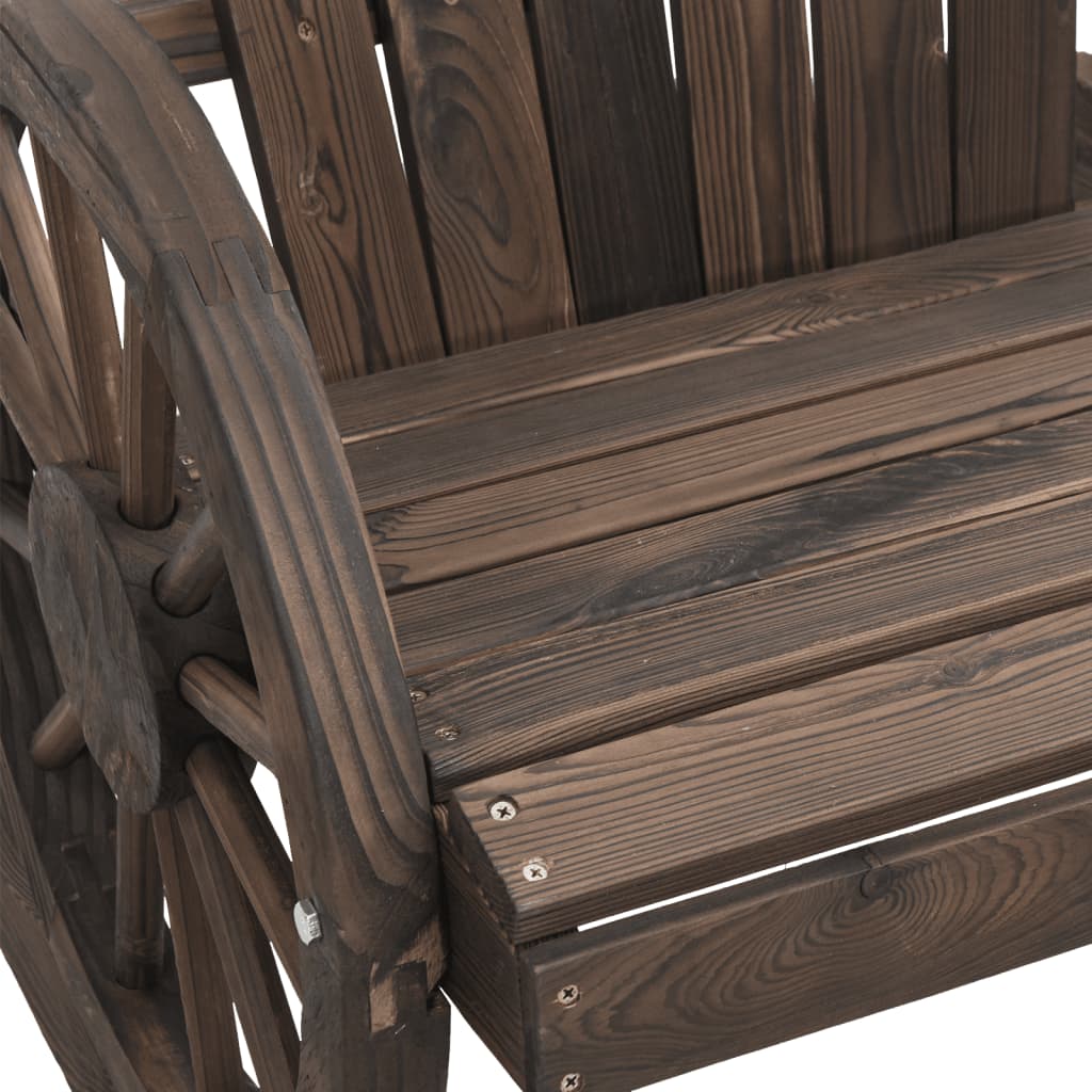 vidaXL Adirondack-Gartenstuhl 2-Sitzer Massivholz Tanne