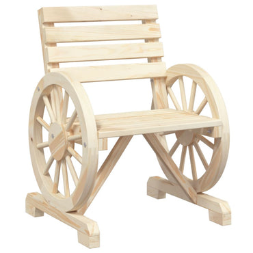 vidaXL Chaise de jardin 58x58x78,5 cm en bois de sapin massif