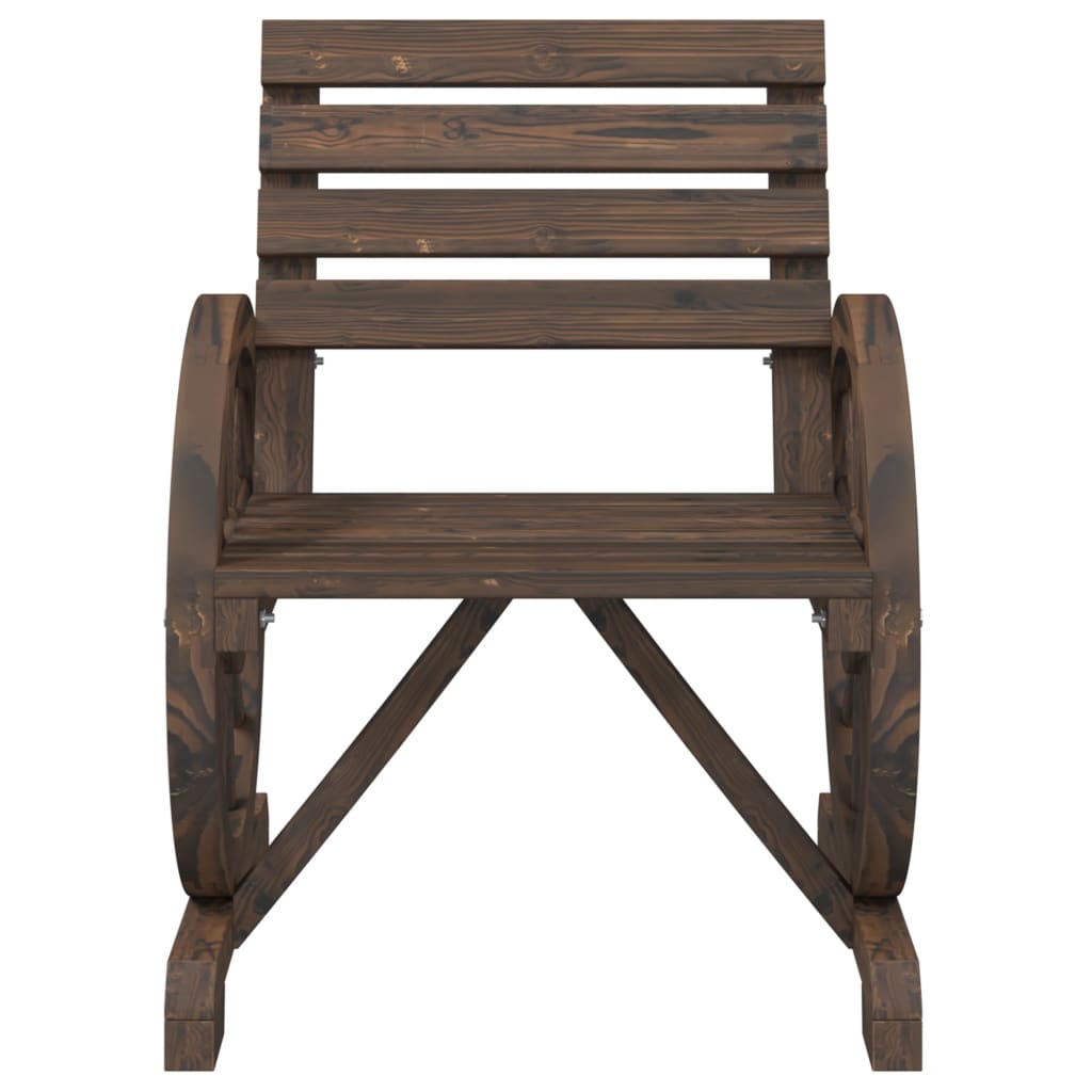 vidaXL Chaise de jardin 58x58x78,5 cm en bois de sapin massif