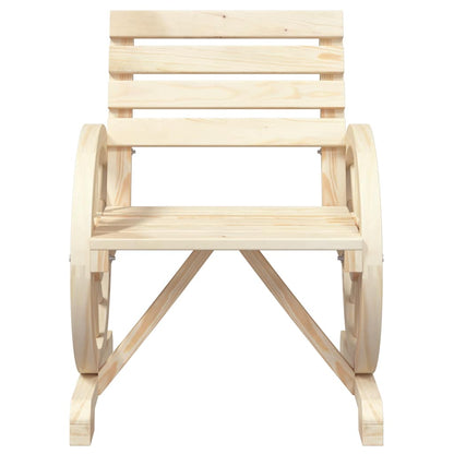 vidaXL Chaises de jardin 2 pcs 58x58x78,5 cm Bois de sapin massif