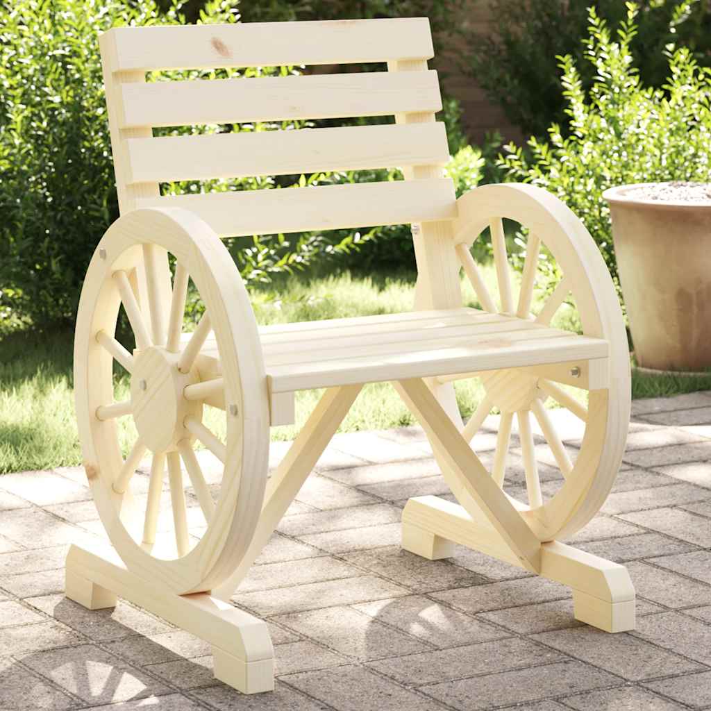 vidaXL Chaises de jardin 2 pcs 58x58x78,5 cm Bois de sapin massif
