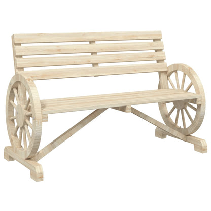 vidaXL Banc de jardin 2 places en sapin massif