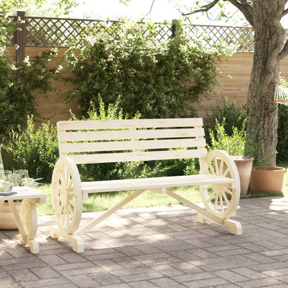 vidaXL Banc de jardin 2 places en sapin massif