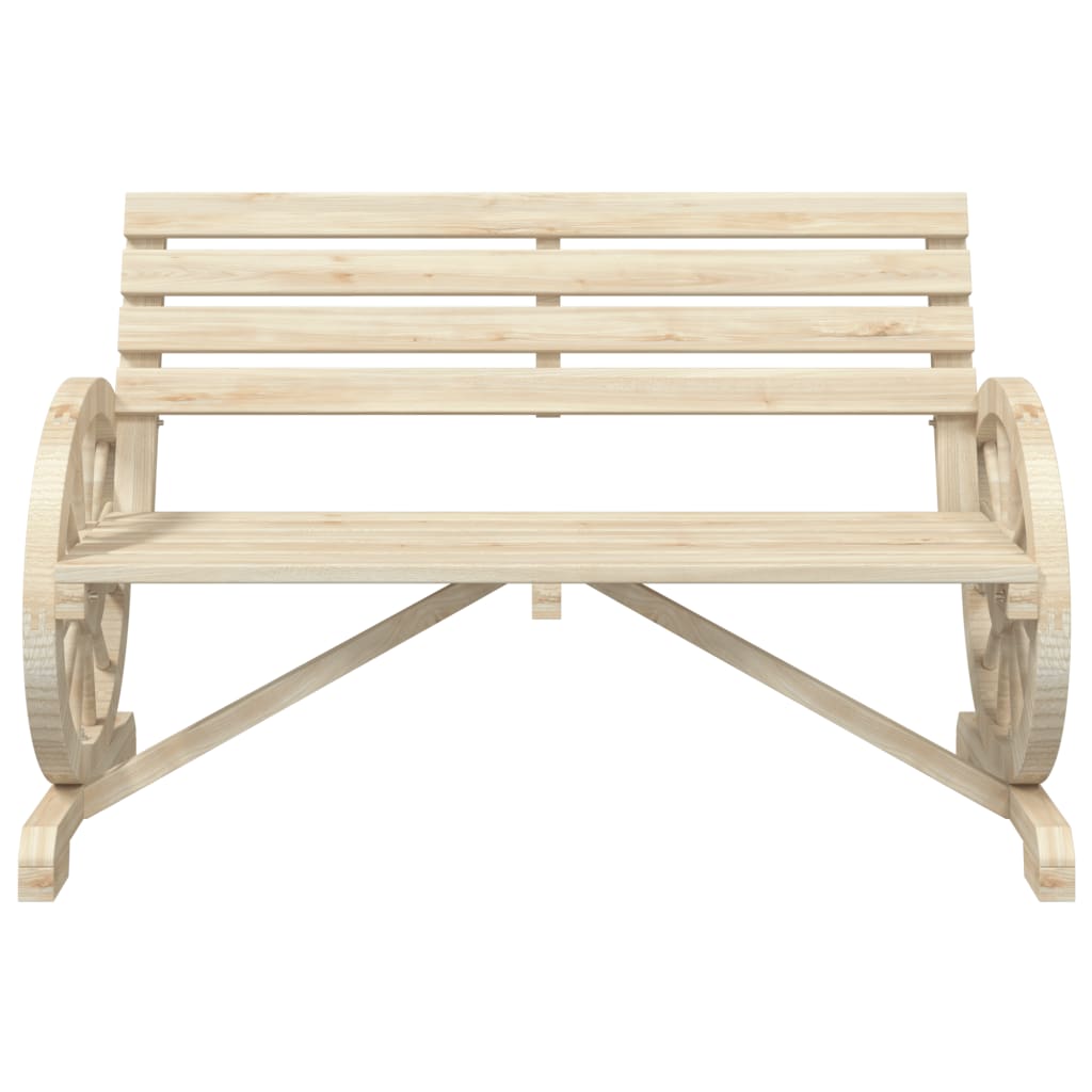 vidaXL Banc de jardin 2 places en sapin massif
