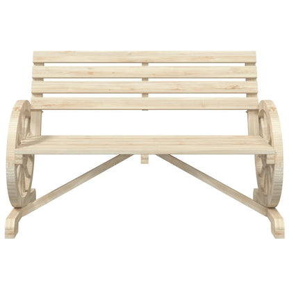 vidaXL Banc de jardin 2 places en sapin massif
