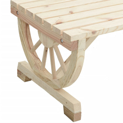vidaXL Banc de jardin 2 places en sapin massif
