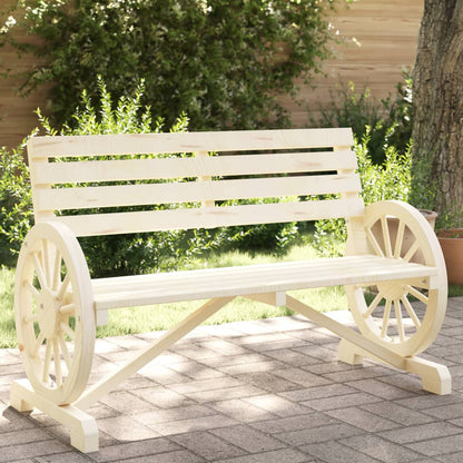 vidaXL Banc de jardin 2 places en sapin massif