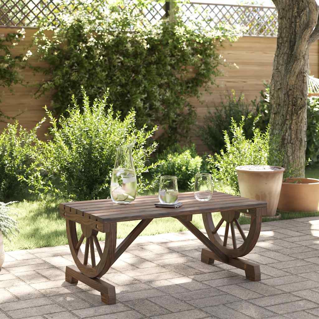 vidaXL Table basse de jardin 90x50x40 cm en sapin massif