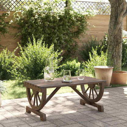 vidaXL Table basse de jardin 90x50x40 cm en sapin massif