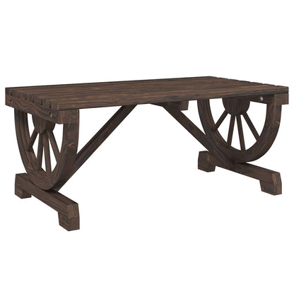 vidaXL Table basse de jardin 90x50x40 cm en sapin massif