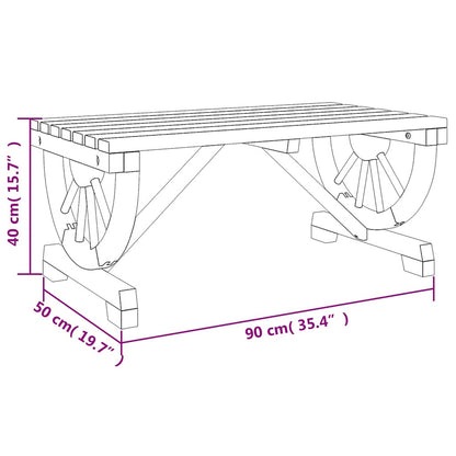 vidaXL Table basse de jardin 90x50x40 cm en sapin massif