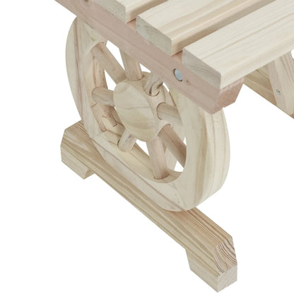 vidaXL Gartenbank 115 cm Massivholz Tanne