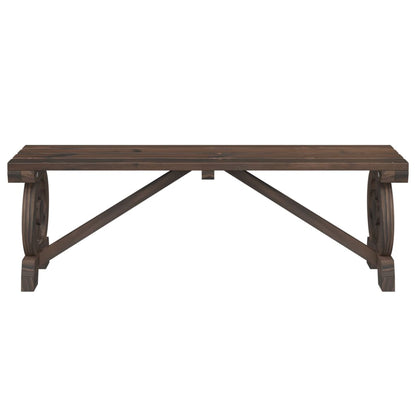 vidaXL Gartenbank 115 cm Massivholz Tanne