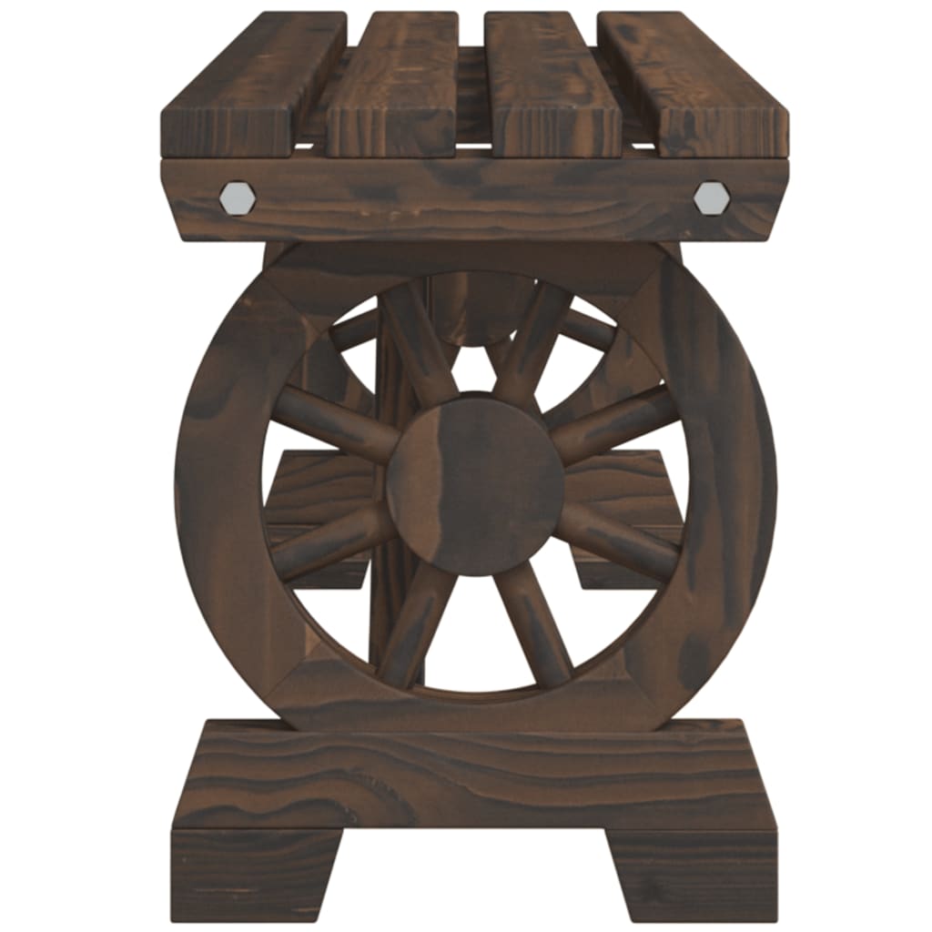 vidaXL Gartenbank 115 cm Massivholz Tanne