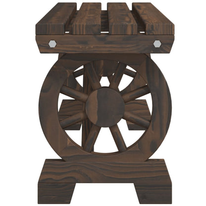 vidaXL Gartenbank 115 cm Massivholz Tanne