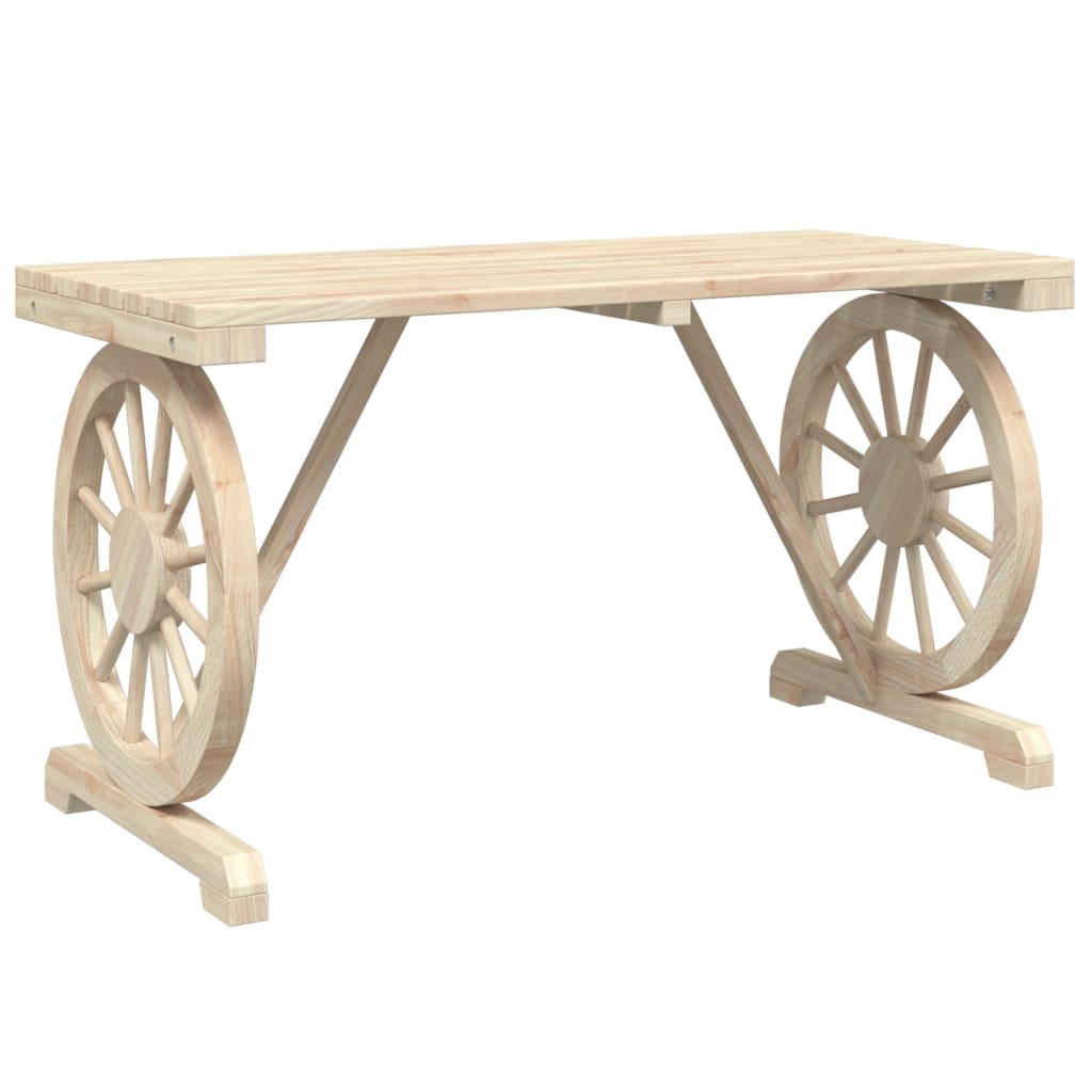 vidaXL Gartentisch 115x55x65 cm Massivholz Tanne