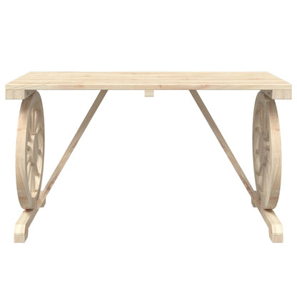 vidaXL Gartentisch 115x55x65 cm Massivholz Tanne