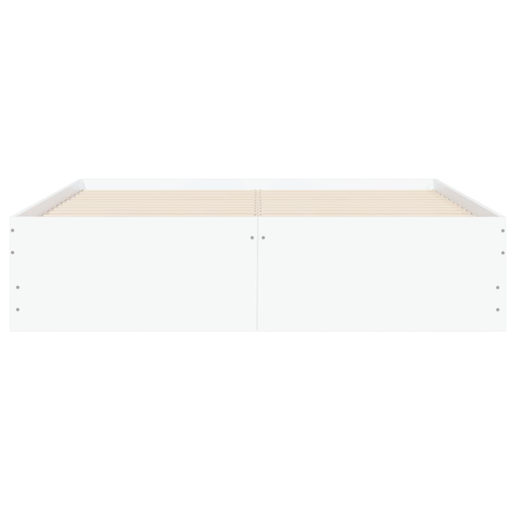vidaXL Bettgestell mit Schubladen Weiß 120x190 cm Holzwerkstoff