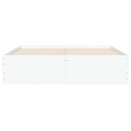 vidaXL Bettgestell mit Schubladen Weiß 120x190 cm Holzwerkstoff