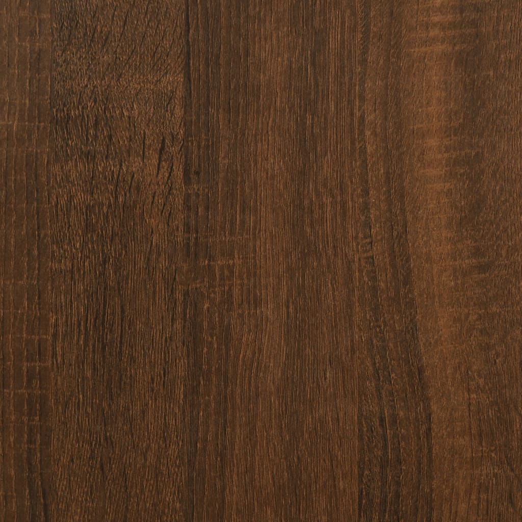 vidaXL Bettgestell mit Kopfteil Braun Eichen-Optik 140x190 cm