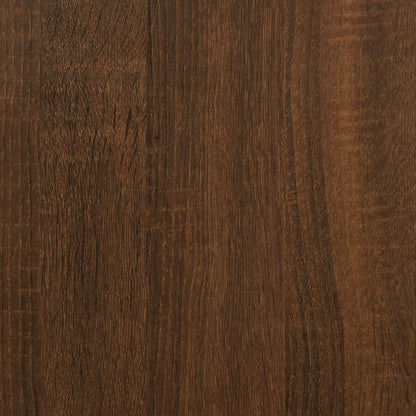 vidaXL Bettgestell mit Kopfteil Braun Eichen-Optik 140x190 cm