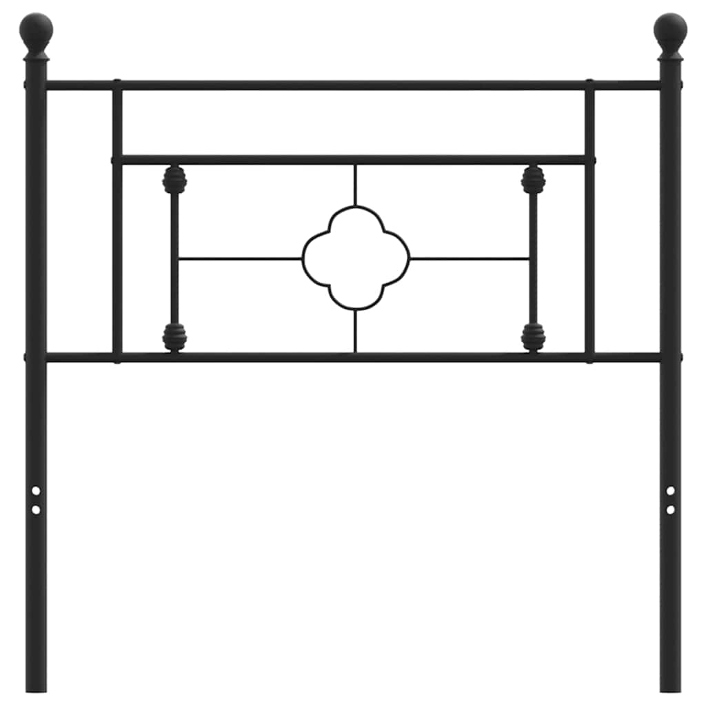 vidaXL Ersatz-Kopfteil Metall Schwarz 100 cm