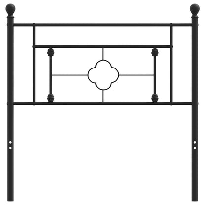 vidaXL Ersatz-Kopfteil Metall Schwarz 100 cm