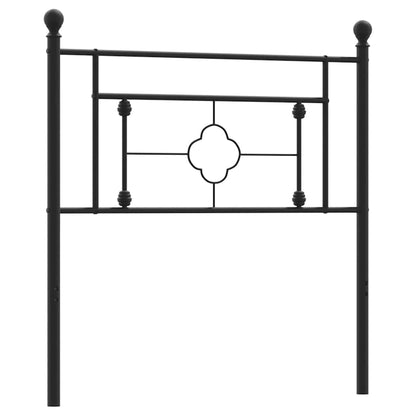 vidaXL Ersatz-Kopfteil Metall Schwarz 100 cm
