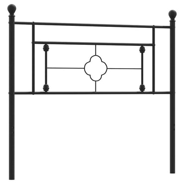 vidaXL Ersatz-Kopfteil Metall Schwarz 107 cm